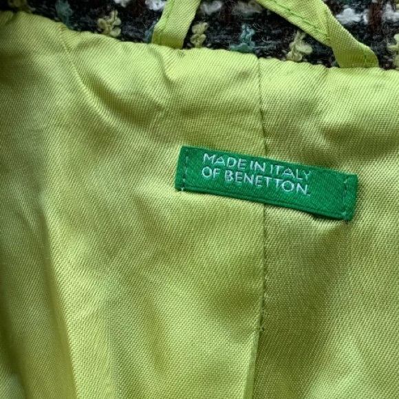 Benetton Italy Tweed Jacket - Picture 3 of 4